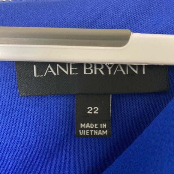 Lane Bryant blue button front jumpsuit with pockets - Picture 5 of 5